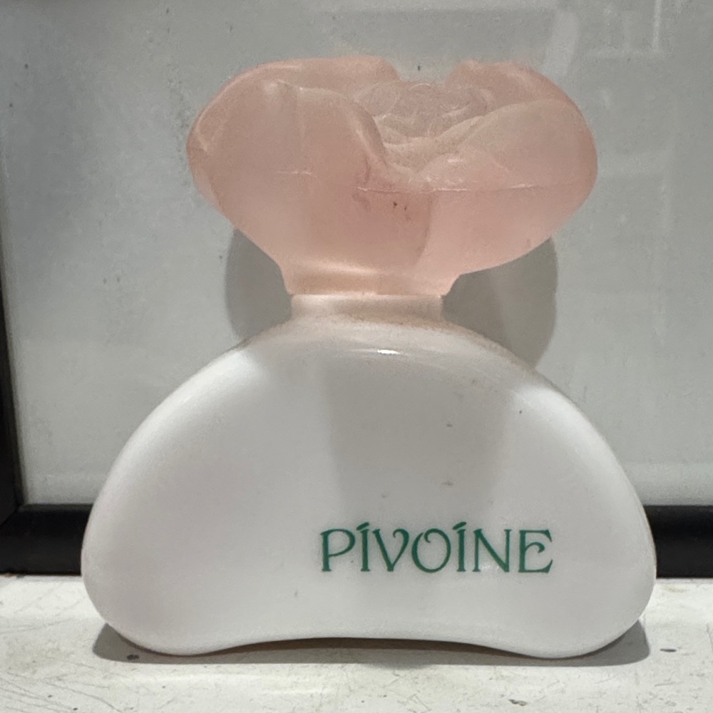 Pink and White Perfume Bottle